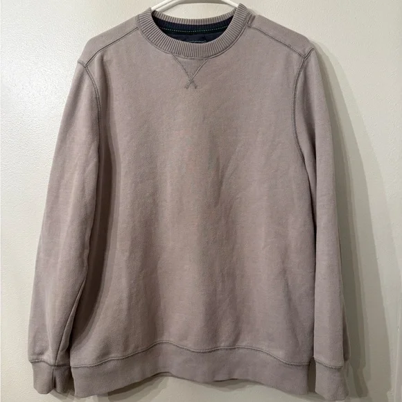 G.H. Bass & Co. Men's Light Gray Crewneck Sweater - Picture 2 of 6